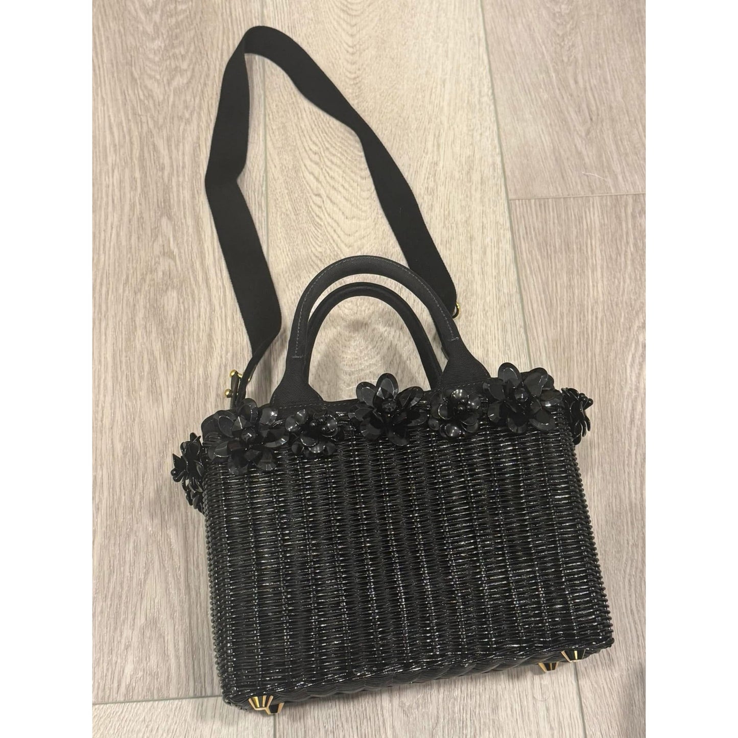 Prada Flower Basket Bag Wicker