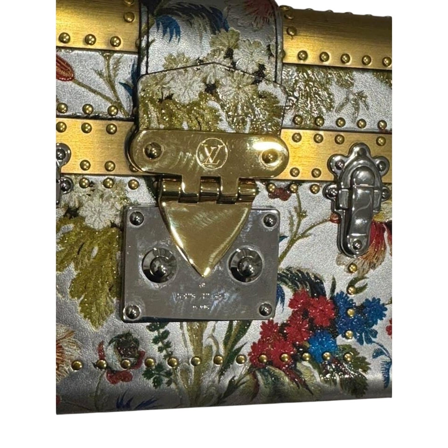 LV Mini trunk with floral design