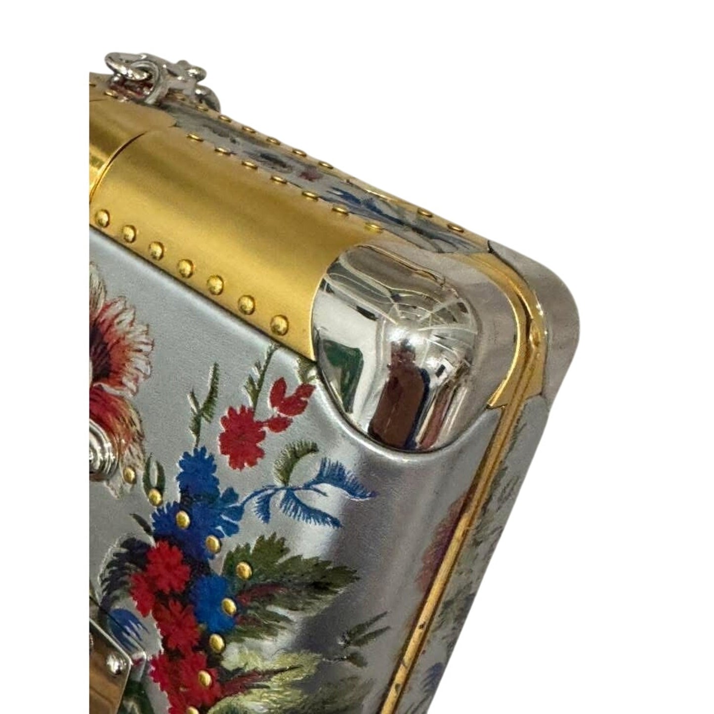 LV Mini trunk with floral design