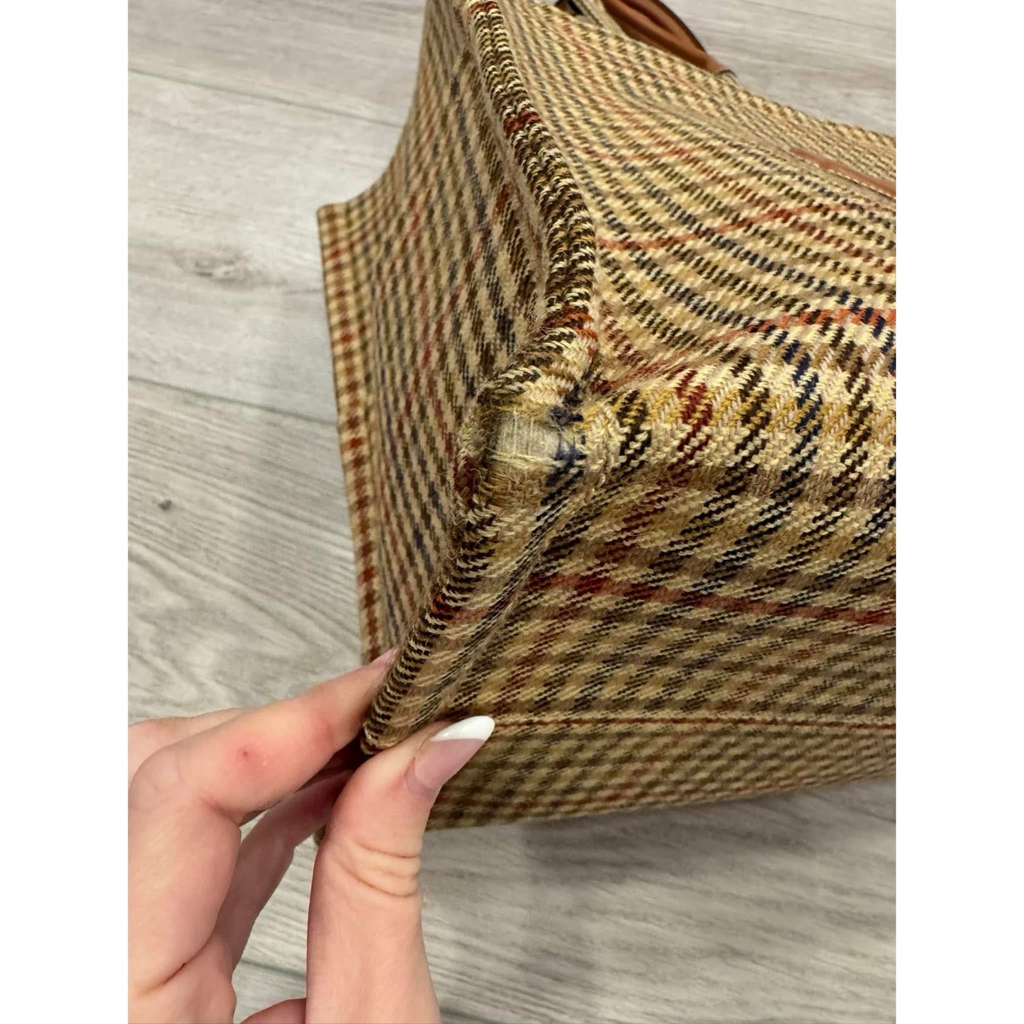 Celine large cabas tote tweed