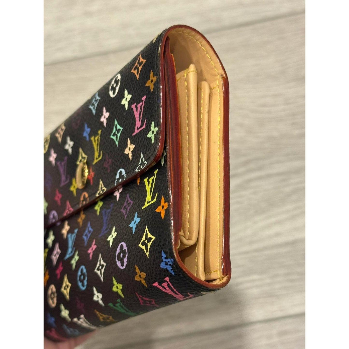 Lv Murkami black with multi color LVs