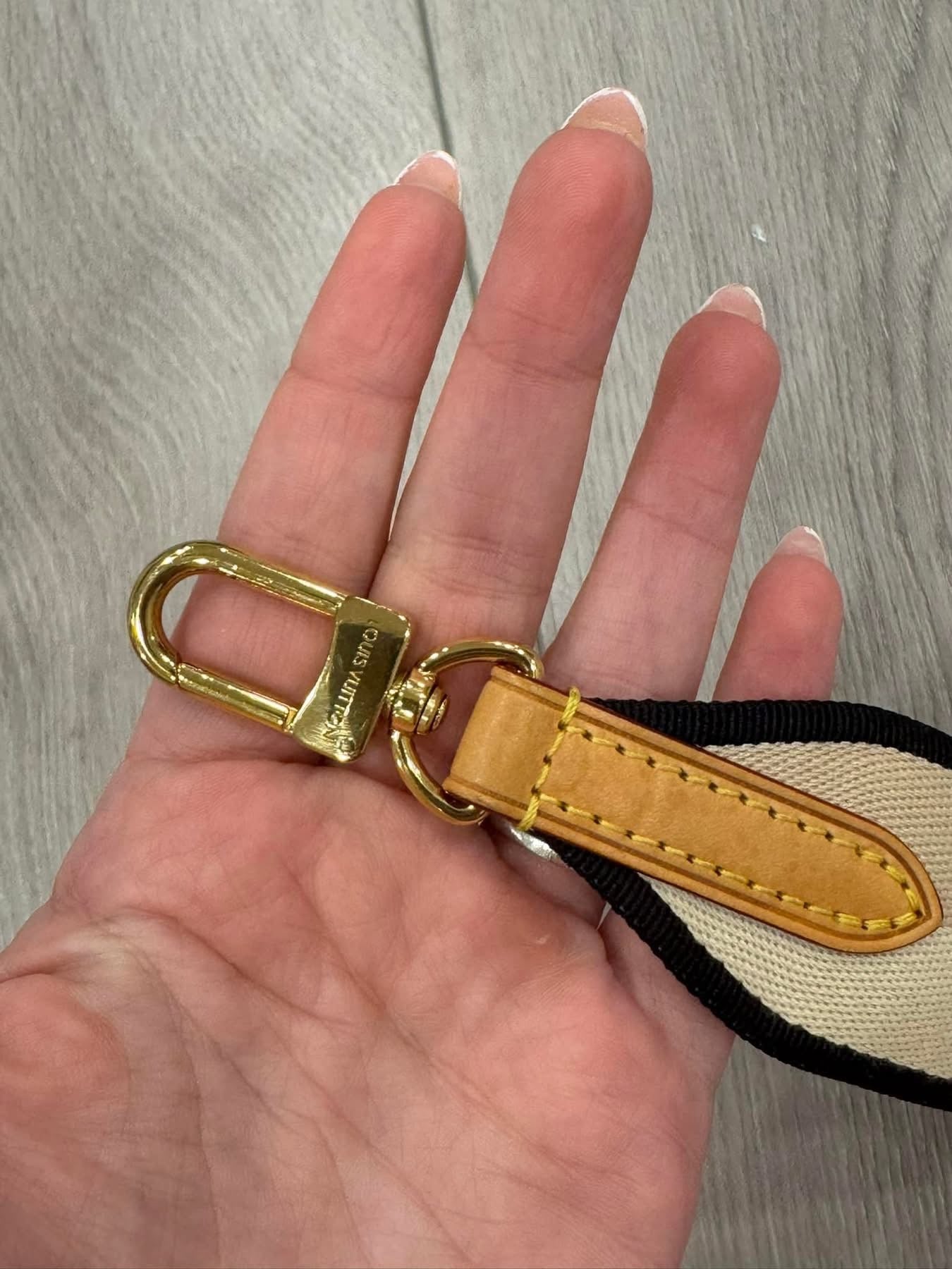 Lv Jacquard Diane Shoulder Strap Black tan and pink