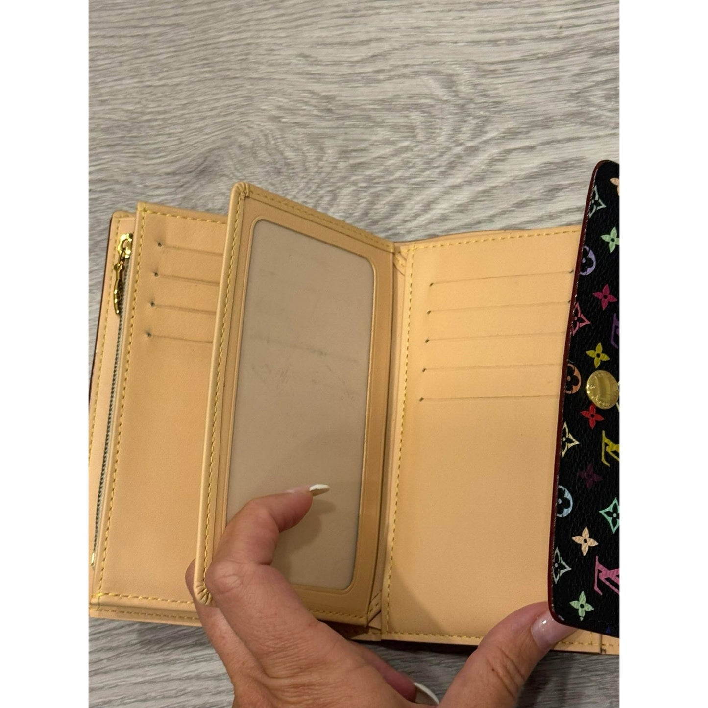 Lv Murkami black with multi color LVs