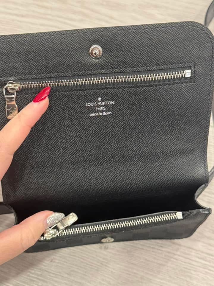 Lv graphite pouch belt bag