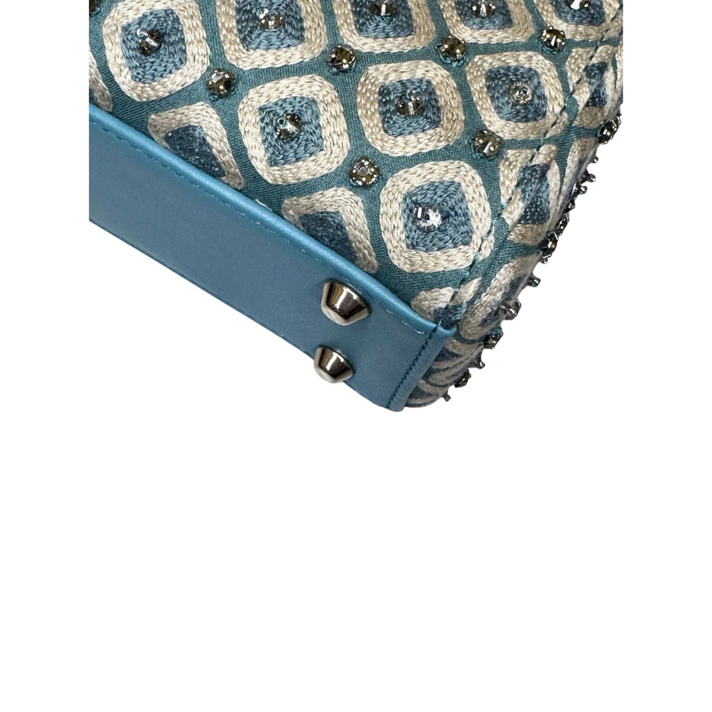 Dior Mini Canvas Honeycomb Embroidery Crystal Lady Dior