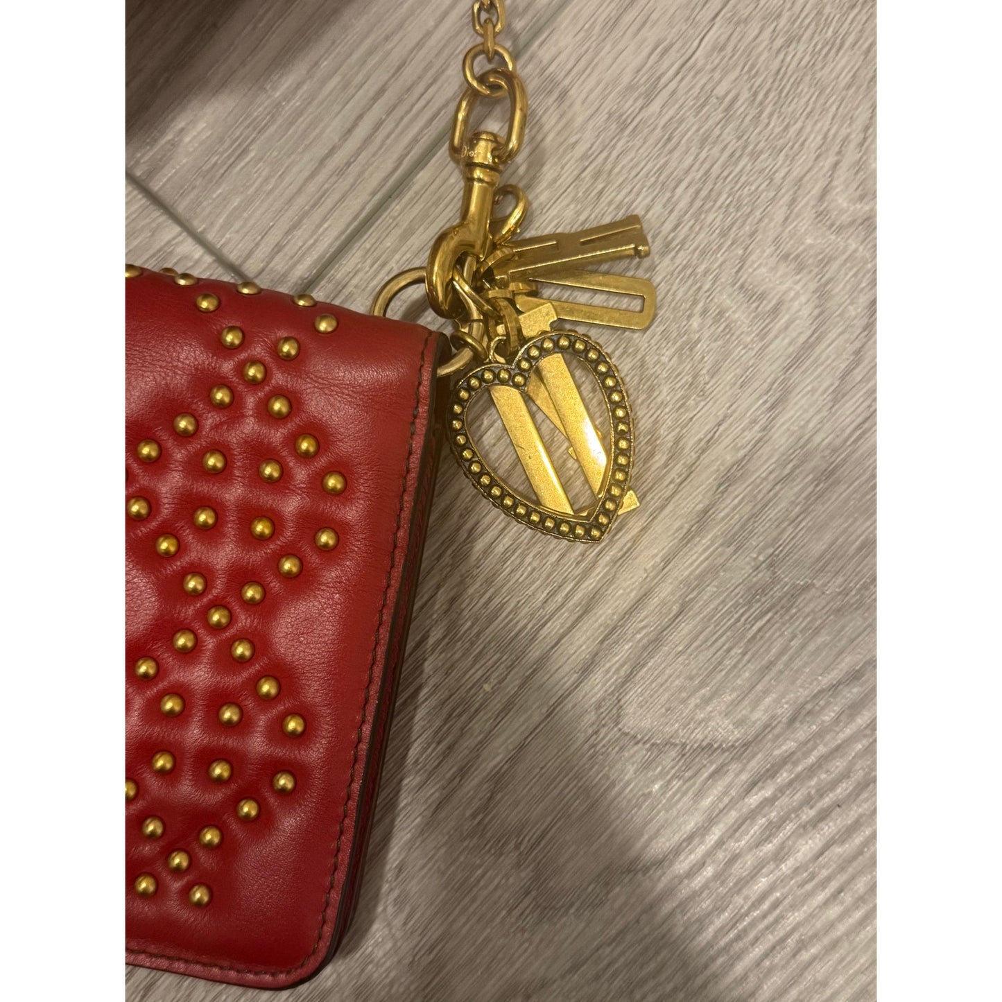 Dior wallet on a chain