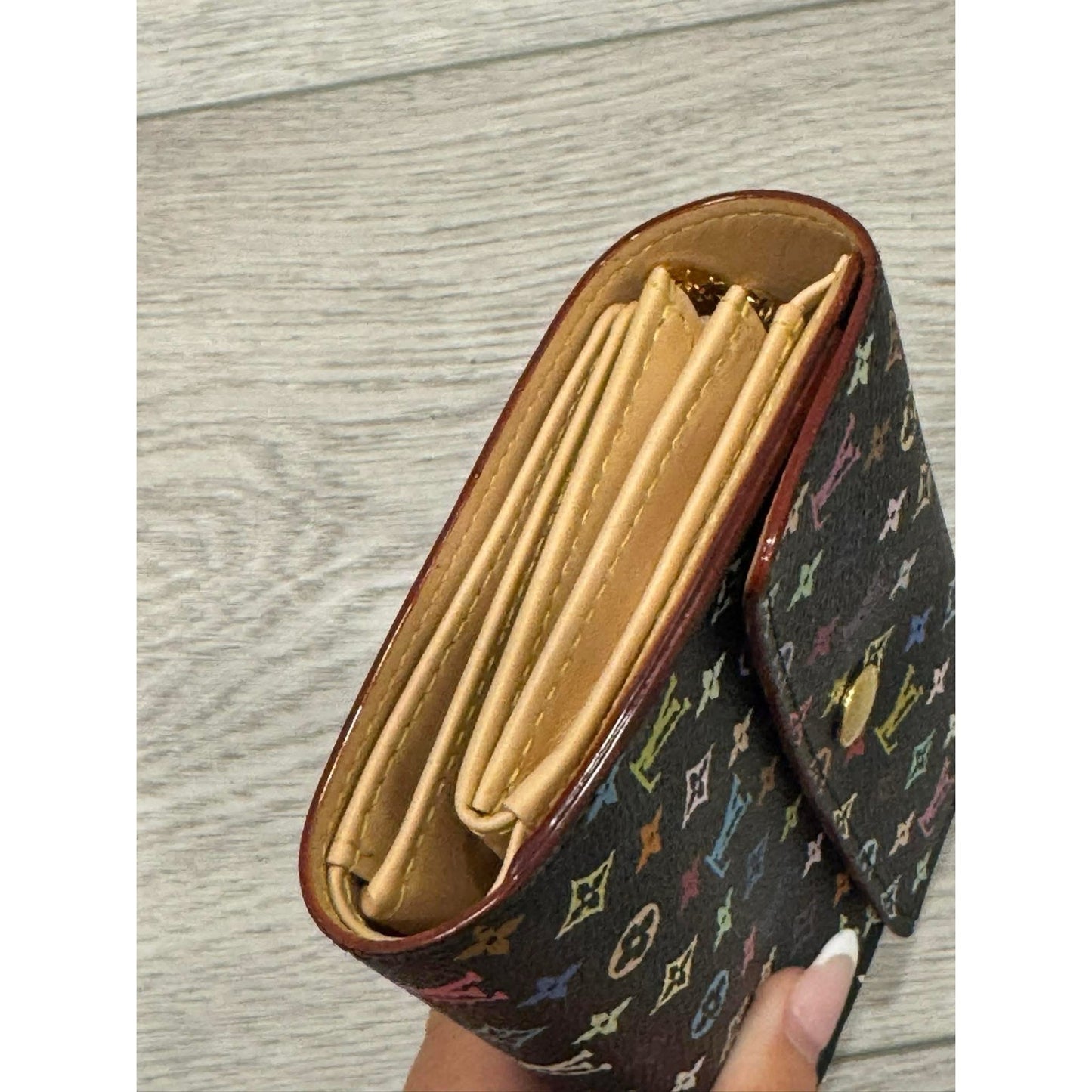 Lv Murkami black with multi color LVs