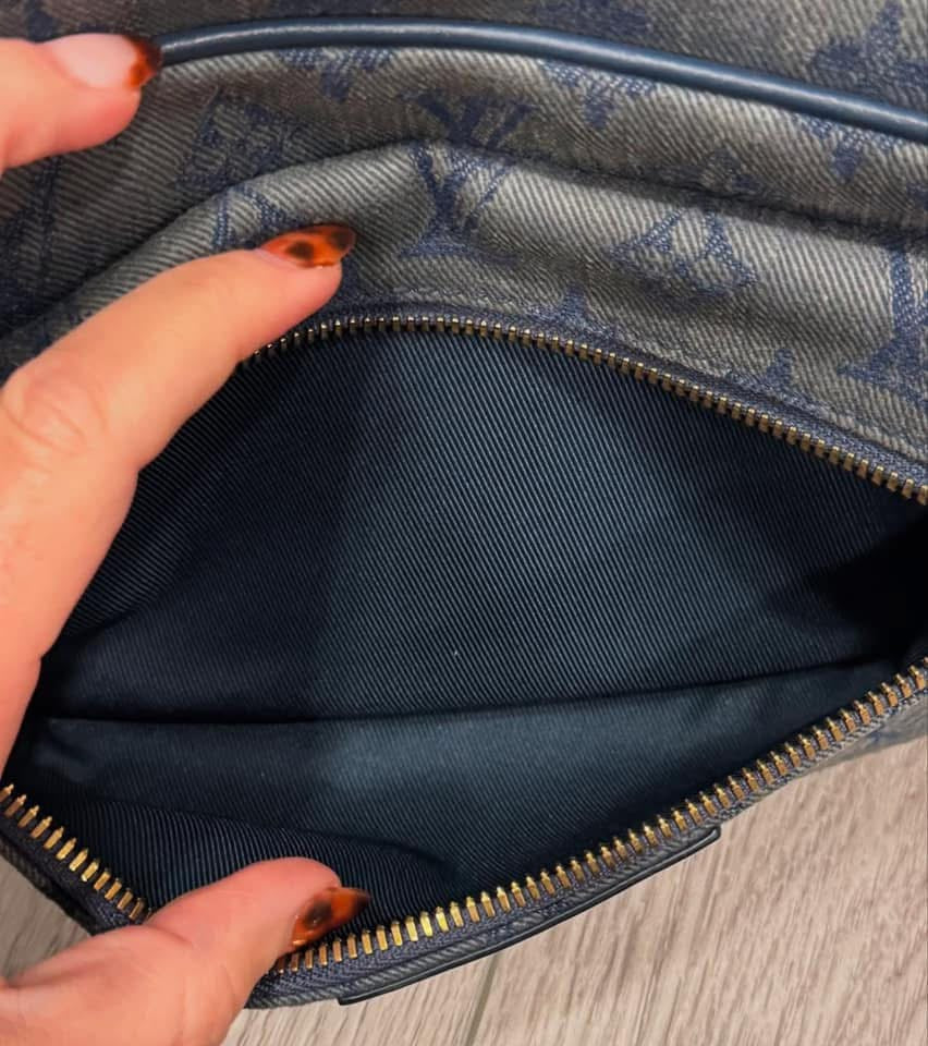Lv denim belt bag