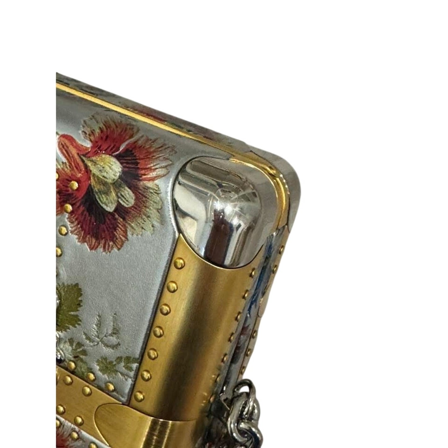 LV Mini trunk with floral design