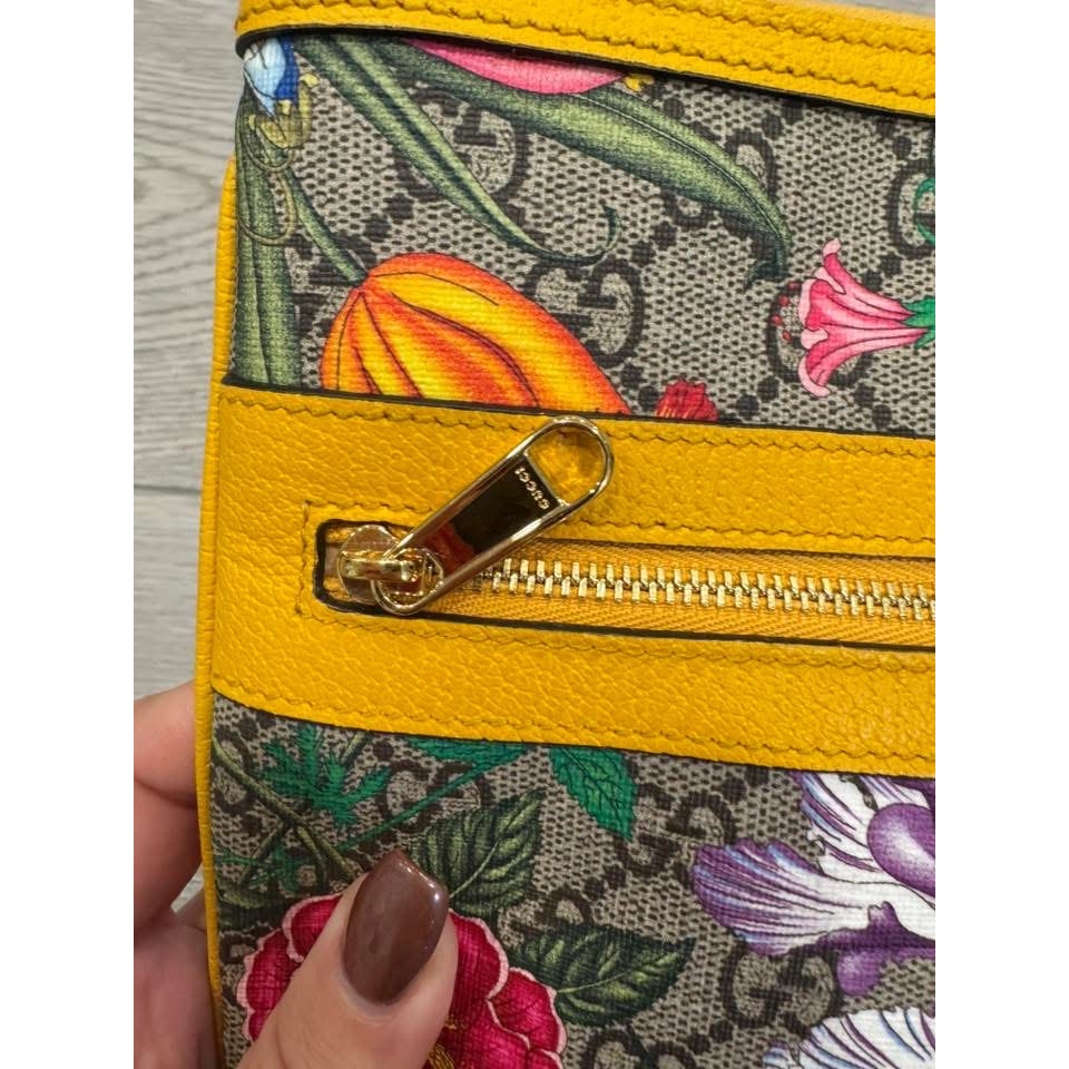 Gucci floral pouch