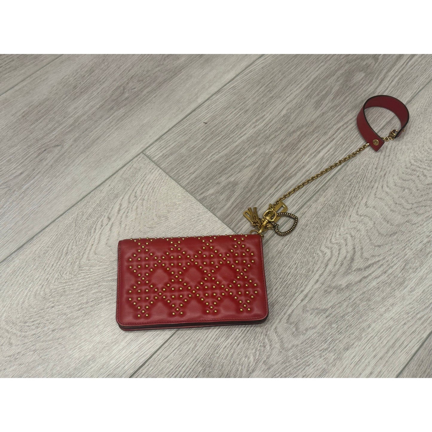 Dior wallet on a chain