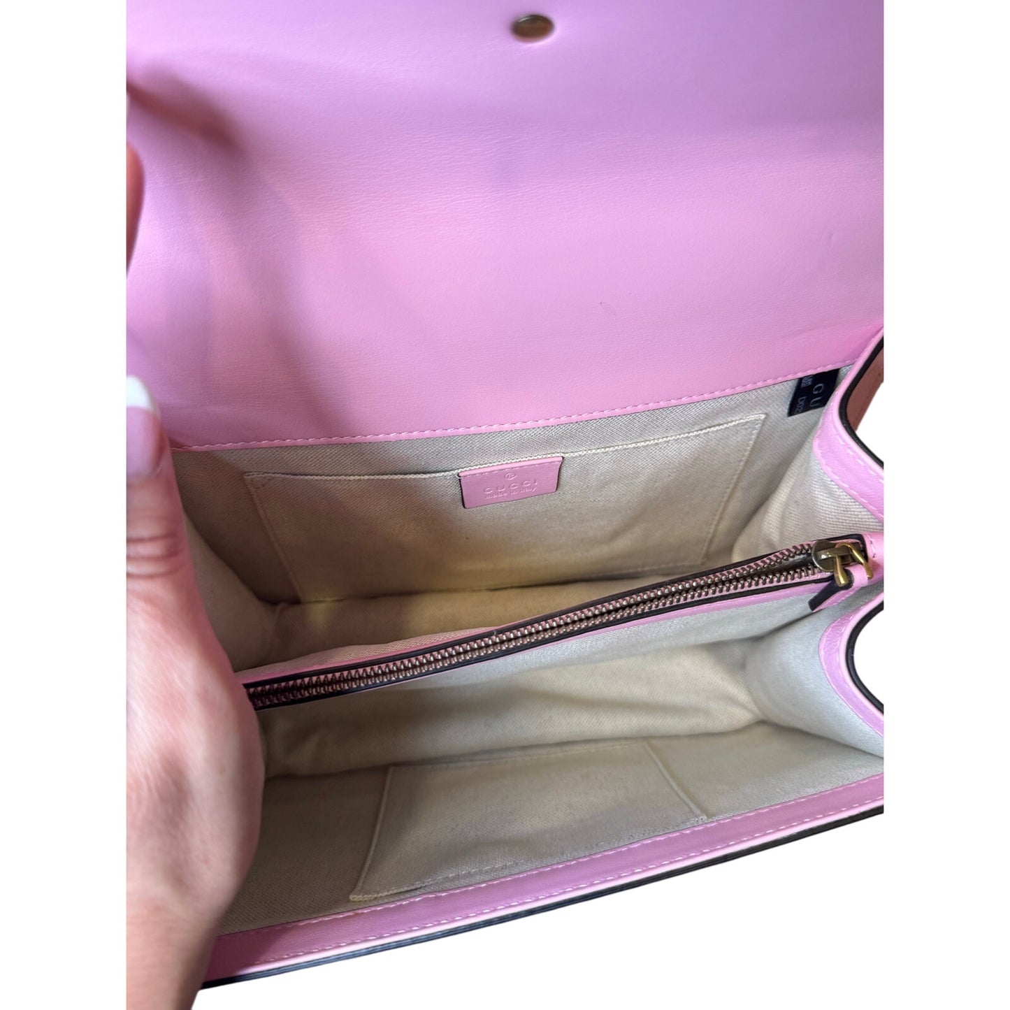 Gucci Calfskin Embroidered Medium Dionysus Top Handle Bag