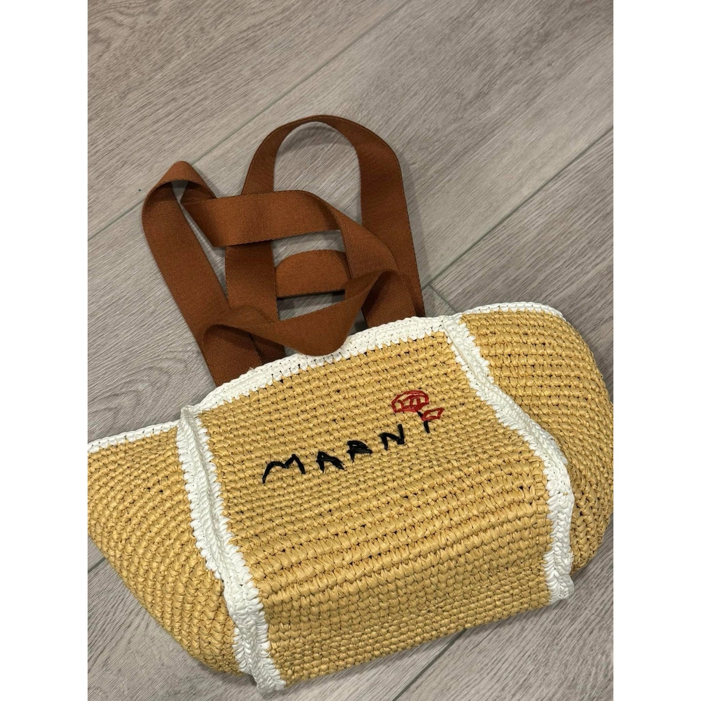 Marni Sillo woven tote bag