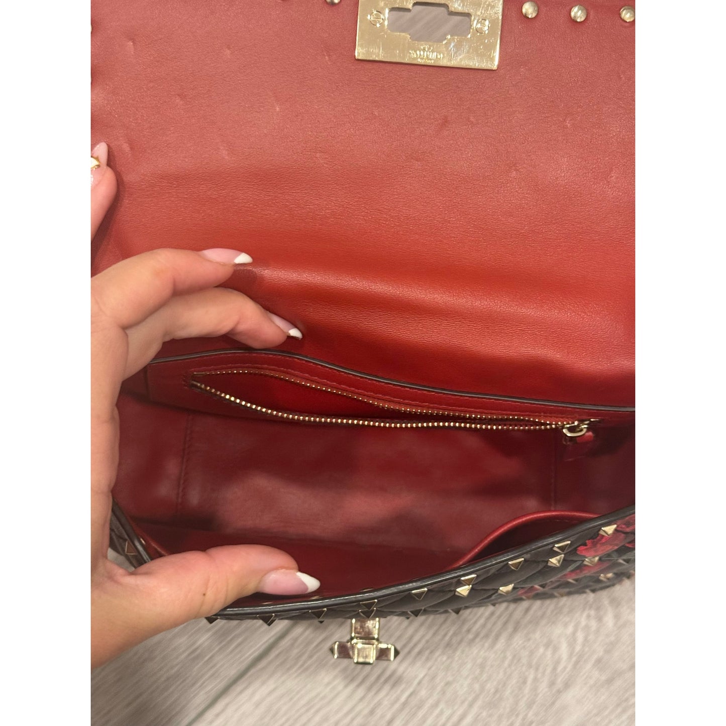 Valentino Rockstud rose bag