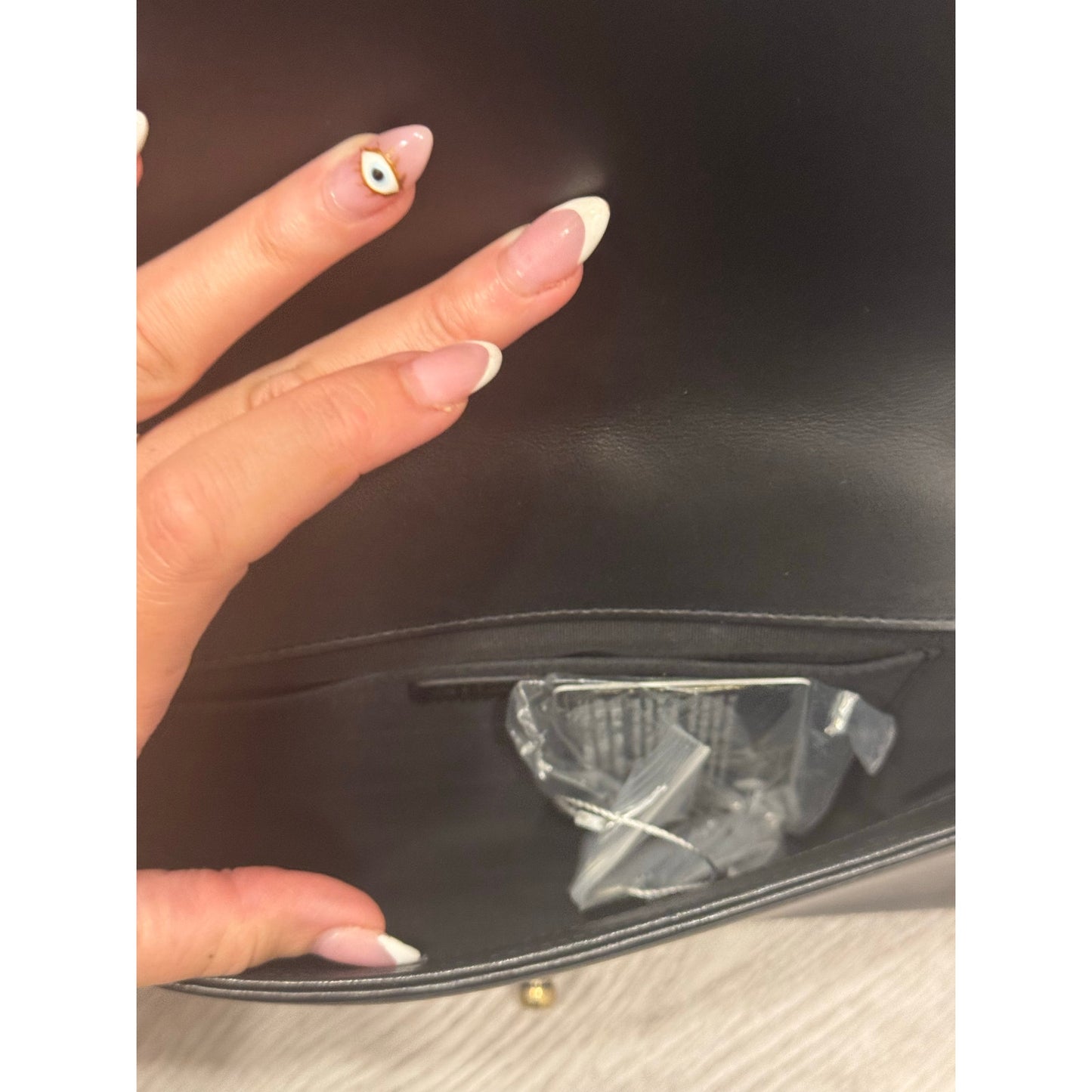 Chanel chevron gold and black shoulder boy bag