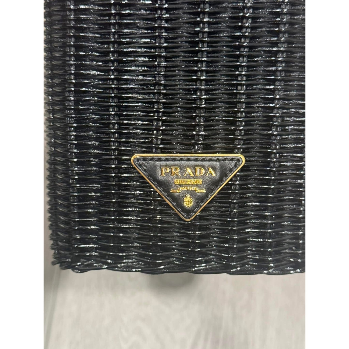Prada Flower Basket Bag Wicker