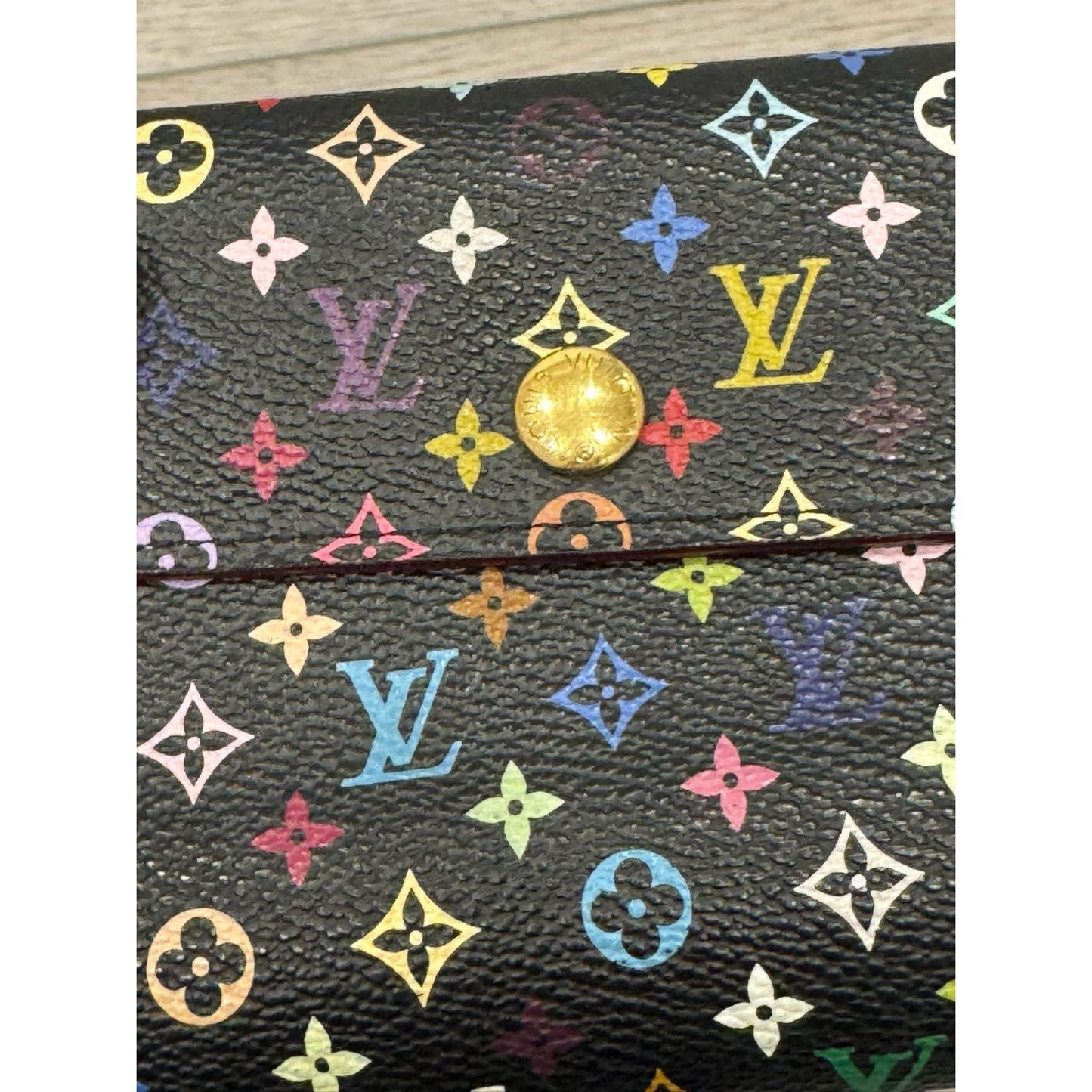 Lv Murkami black with multi color LVs