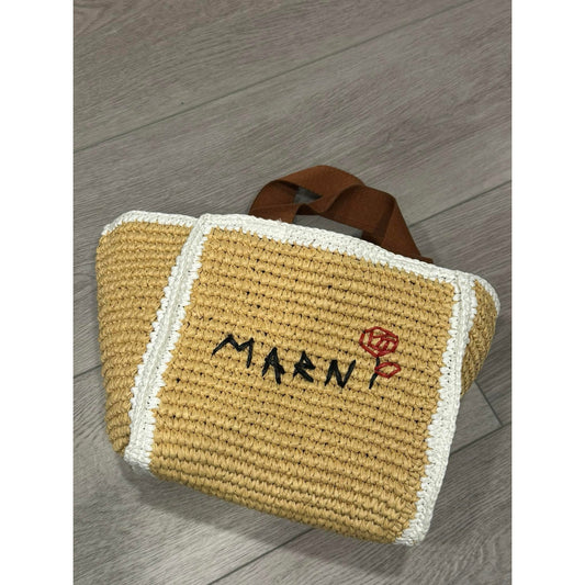Marni Sillo woven tote bag