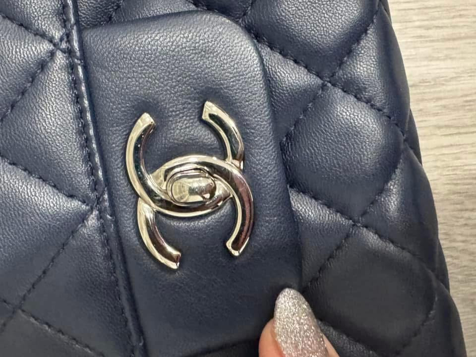 Cc by 4 quilted flap navy