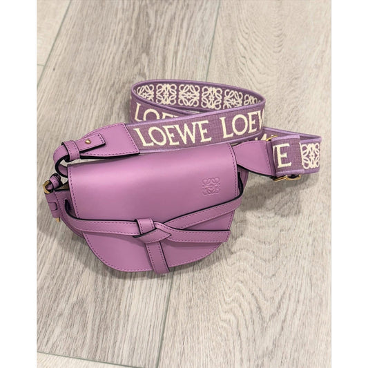 Loewe Purple Mini gate bag.