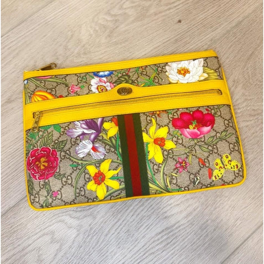 Gucci floral pouch