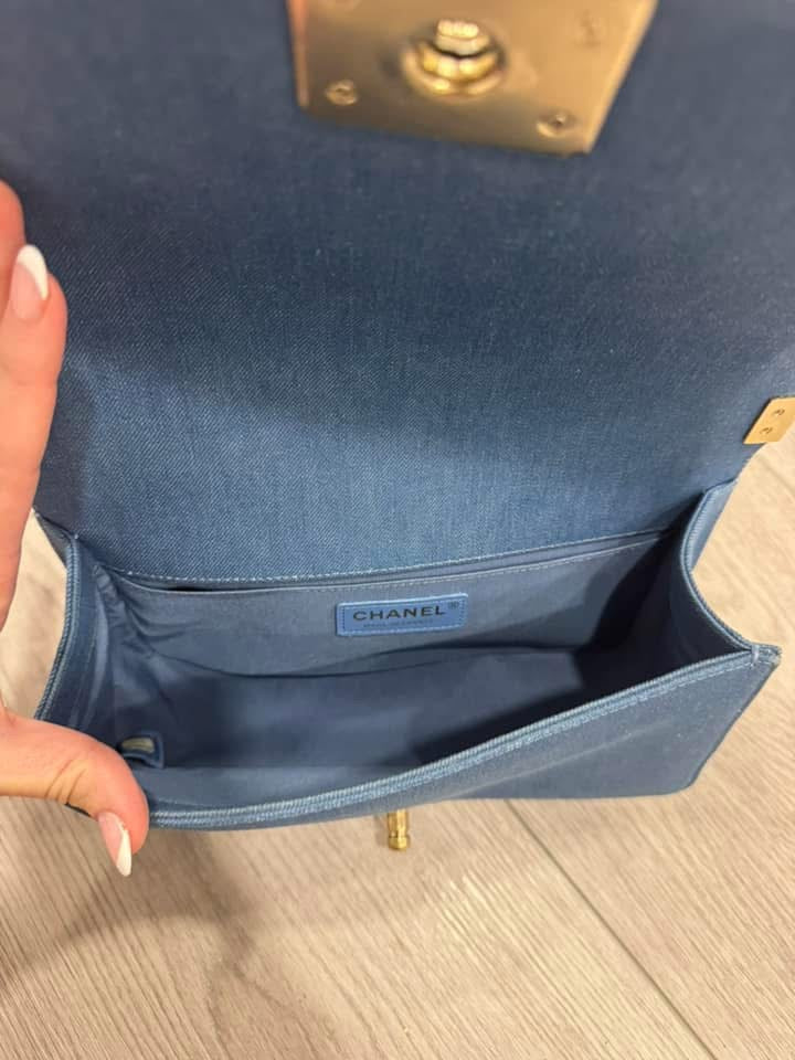 Cc denim boy bag medium
