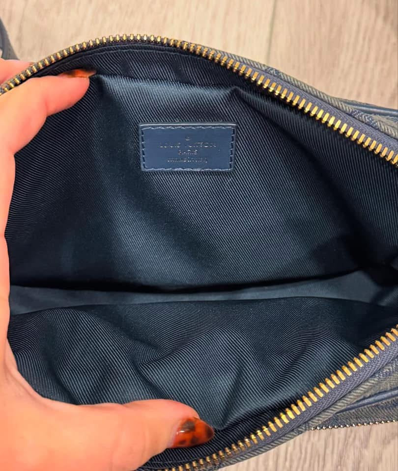 Lv denim belt bag