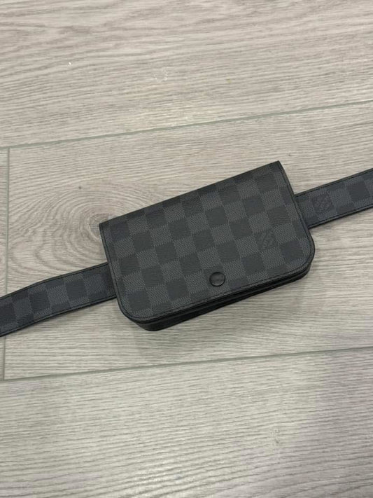 Lv graphite pouch belt bag