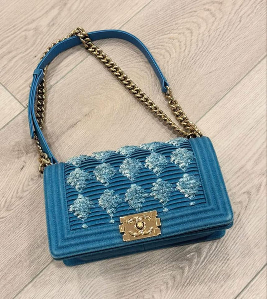 Cc denim boy bag medium