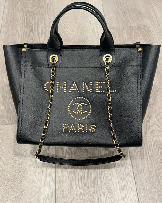 Chanel Deauville Medium Leather Tote