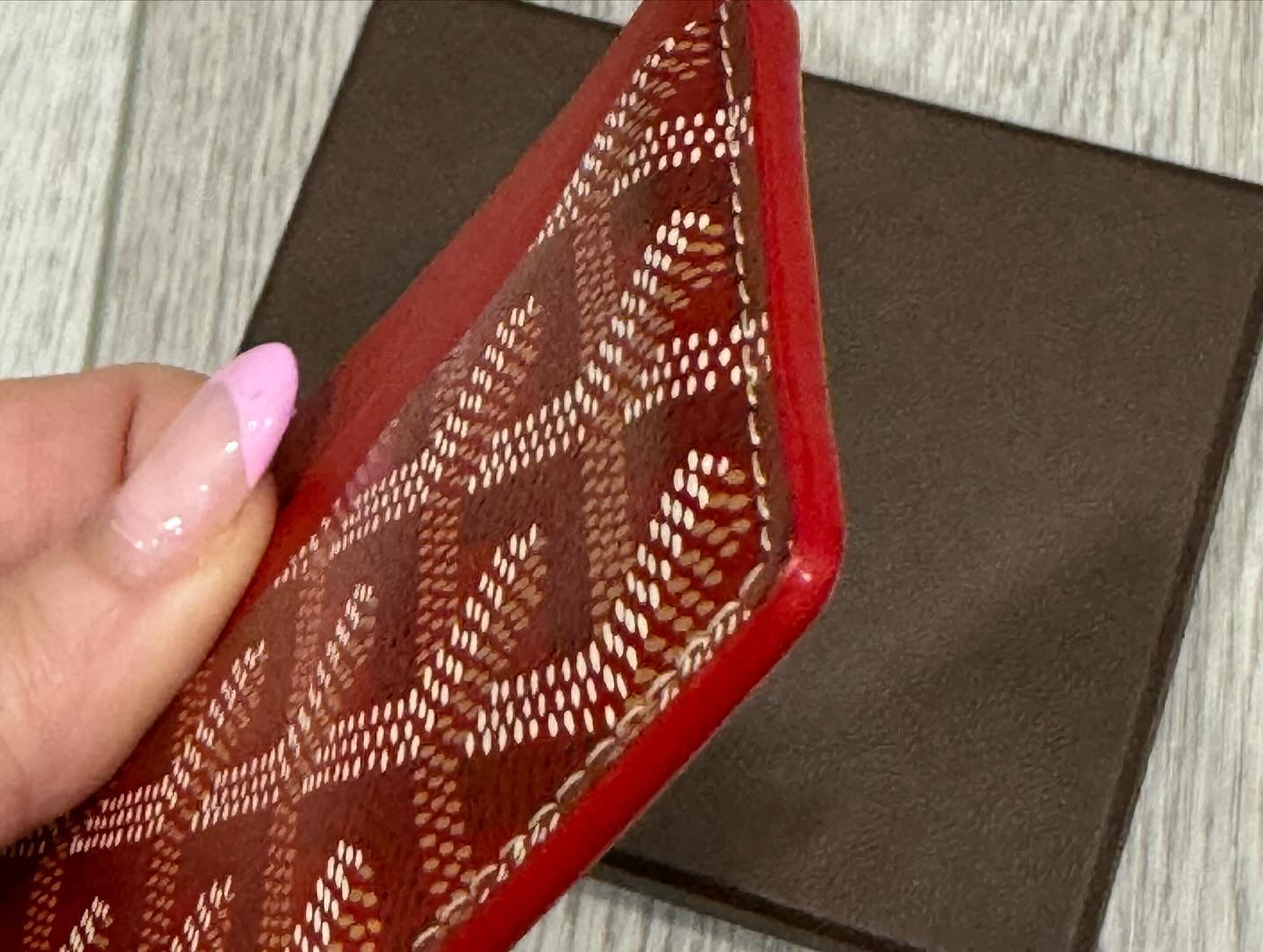 Goyard Red Card case