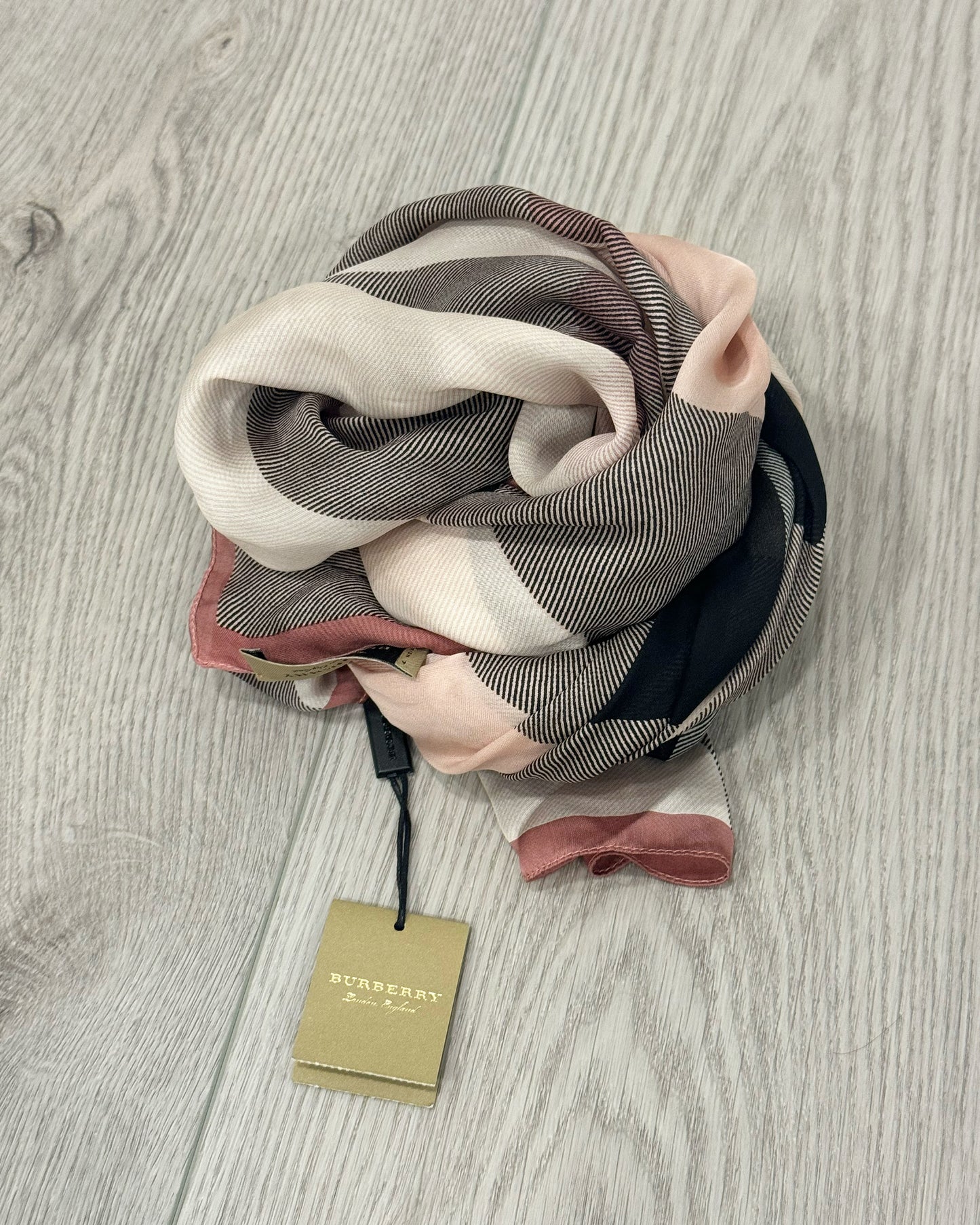 Burberry silk sheer rectangle scarf