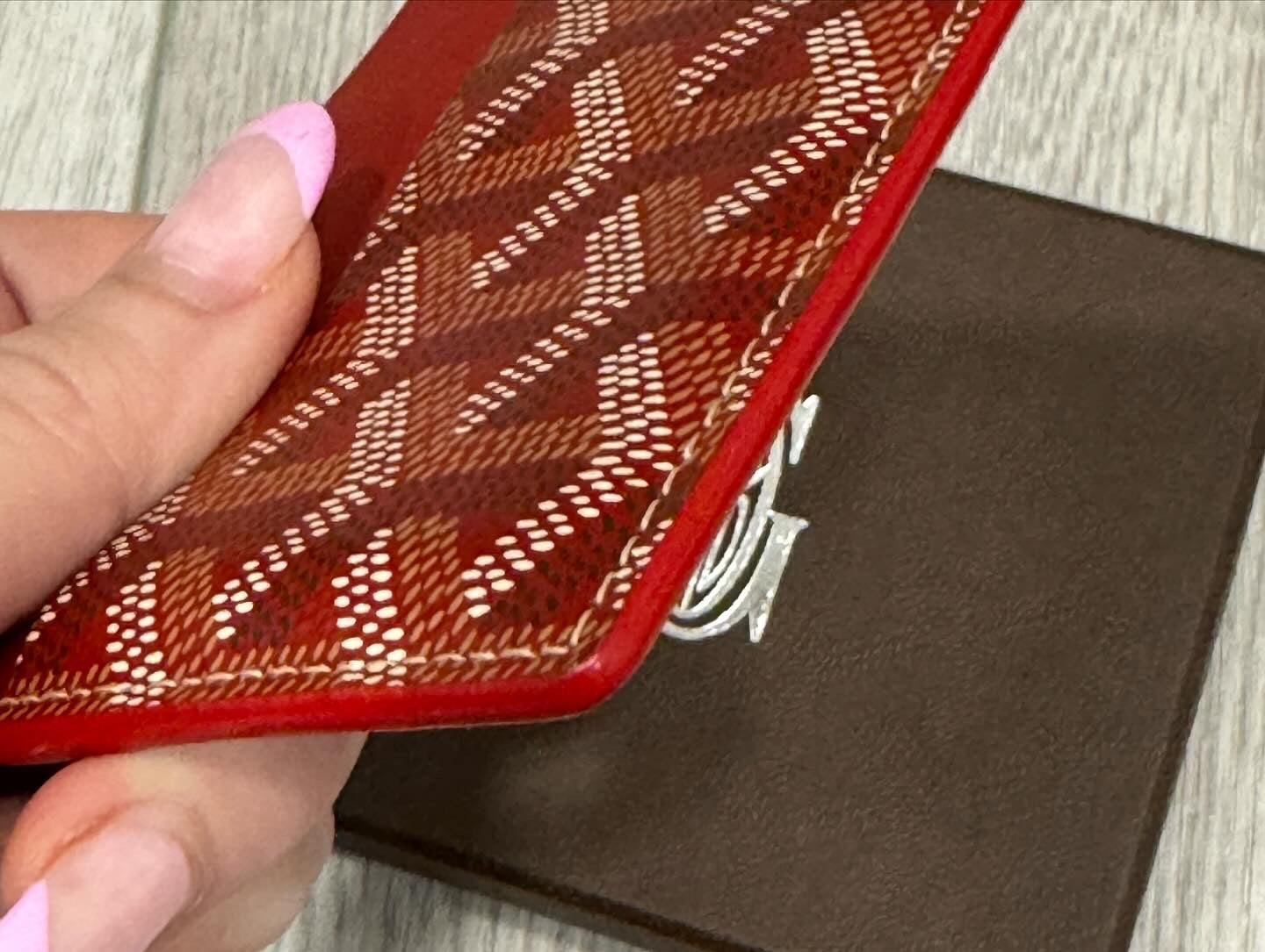 Goyard Red Card case