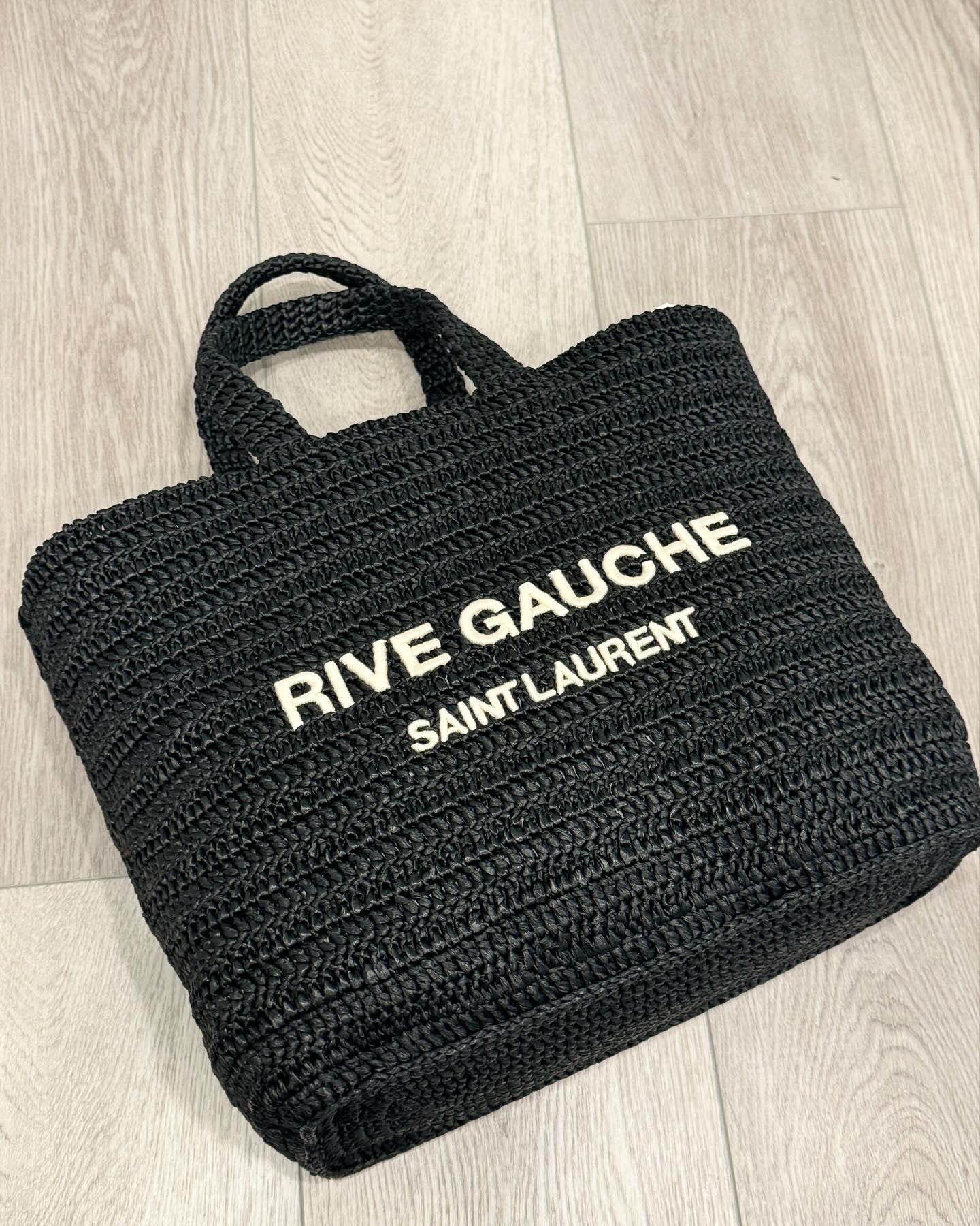 YSL Rive Gauche Raffia Bag