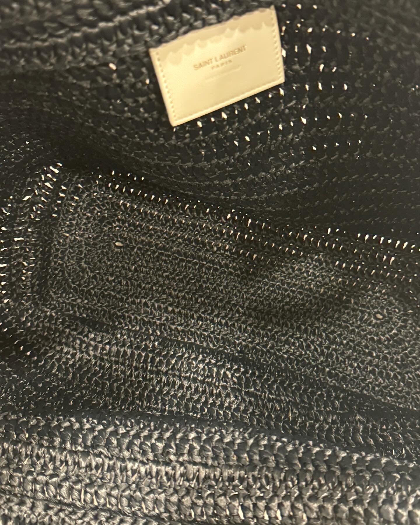 YSL Rive Gauche Raffia Bag