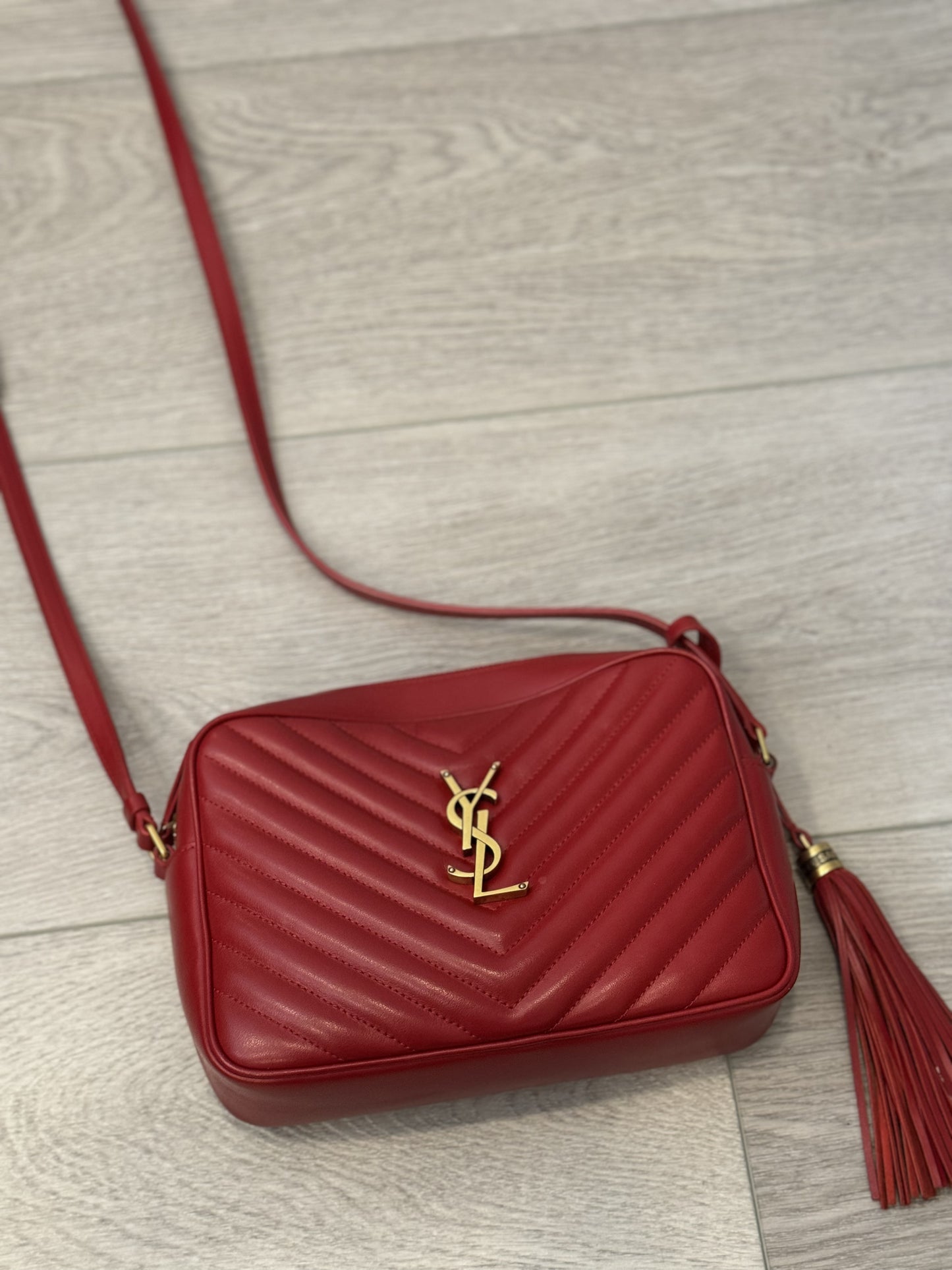 YSL Red Camera bag