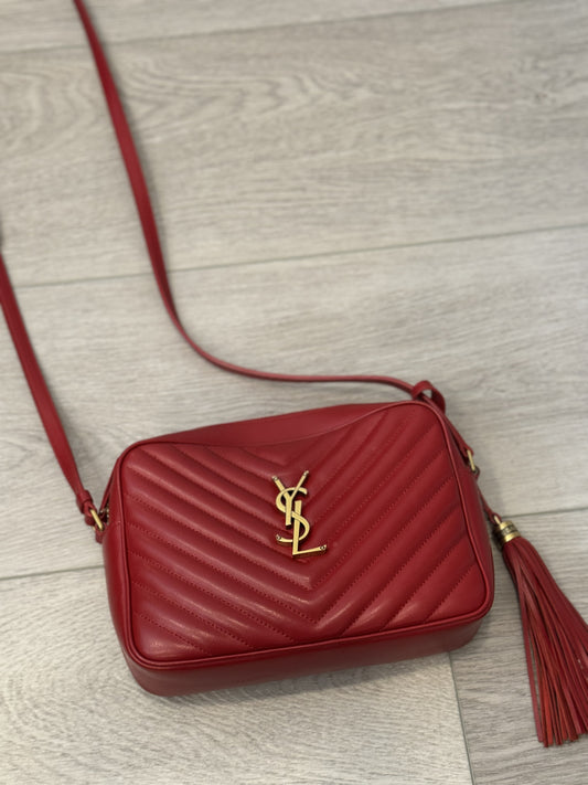 YSL Red Camera bag
